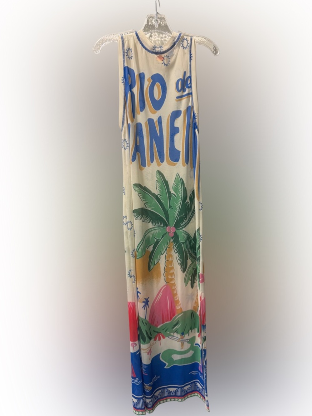 Farm Rio Mesh Printed Maxi Dress - Picture 3 of 5